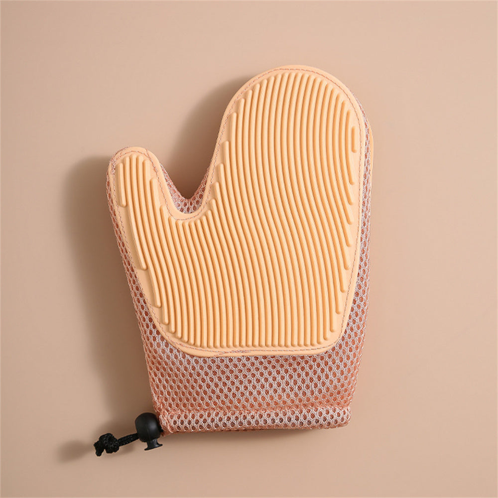 Pet Grooming Glove – Gentle Deshedding Brush Glove for Cats & Dogs