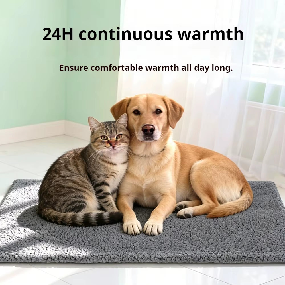 Self-Warming Cat Bed – No Electricity, Thermal Heat-Reflecting Pad for Cats & Small Dogs