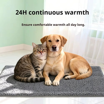 Self-Warming Cat Bed – No Electricity, Thermal Heat-Reflecting Pad for Cats & Small Dogs