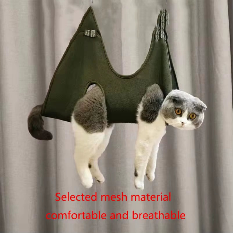 Pet Grooming Hammock – Dog & Cat Restraint Bag for Nail Trimming & Bathing