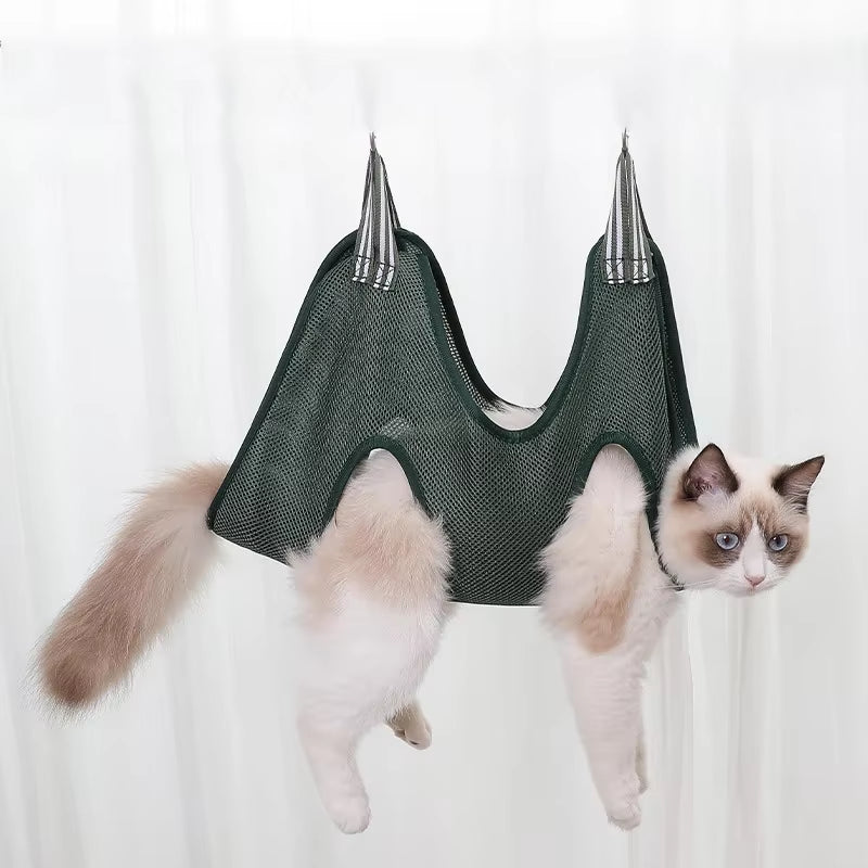 Pet Grooming Hammock – Dog & Cat Restraint Bag for Nail Trimming & Bathing