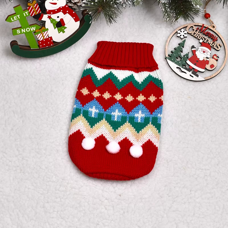 Dog Christmas Sweater – Cozy Knit Holiday Pet Sweater for Small & Medium Dogs