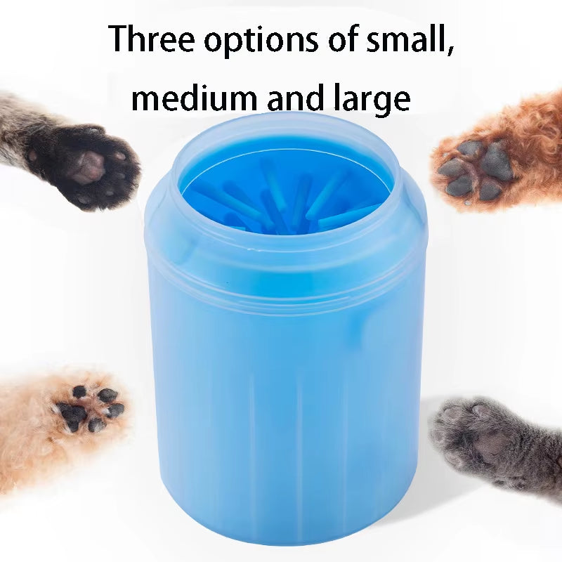 Portable Dog Paw Cleaner Cup – Soft Silicone Paw Washer for Muddy Paws