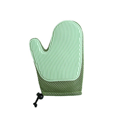 Pet Grooming Glove – Gentle Deshedding Brush Glove for Cats & Dogs