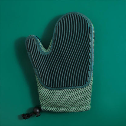 Pet Grooming Glove – Gentle Deshedding Brush Glove for Cats & Dogs