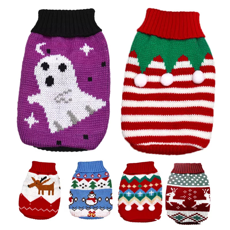 Dog Christmas Sweater – Cozy Knit Holiday Pet Sweater for Small & Medium Dogs