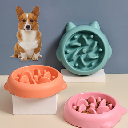Slow Feeder Dog Bowl – Anti-Gulp Puzzle Bowl for Healthy Digestion