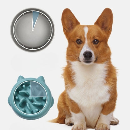 Slow Feeder Dog Bowl – Anti-Gulp Puzzle Bowl for Healthy Digestion
