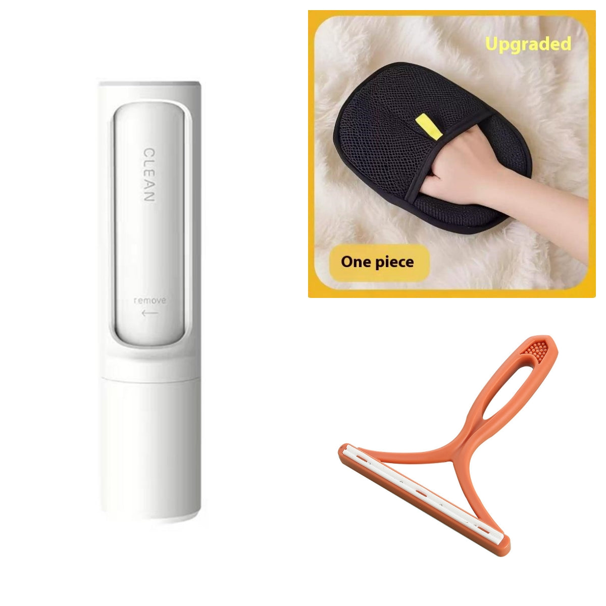 Reusable Pet Hair Remover Roller – 2-in-1 Lint Roller for Furniture, Couch & Clothes
