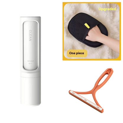 Reusable Pet Hair Remover Roller – 2-in-1 Lint Roller for Furniture, Couch & Clothes